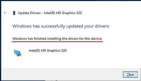 Successful installation